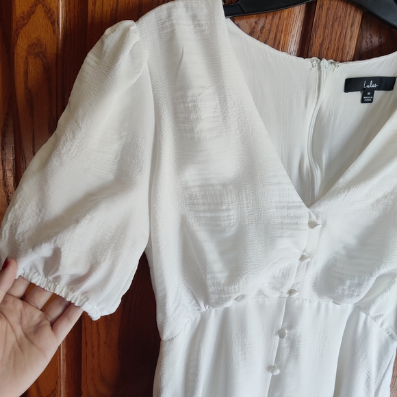 Lulu's White Midi Dress - Picture 6 of 7